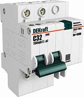 DEKraft ДИФ-101 Дифференциальный автоматический выключатель 2Р 25А 30мА тип AC (С) 4,5кА